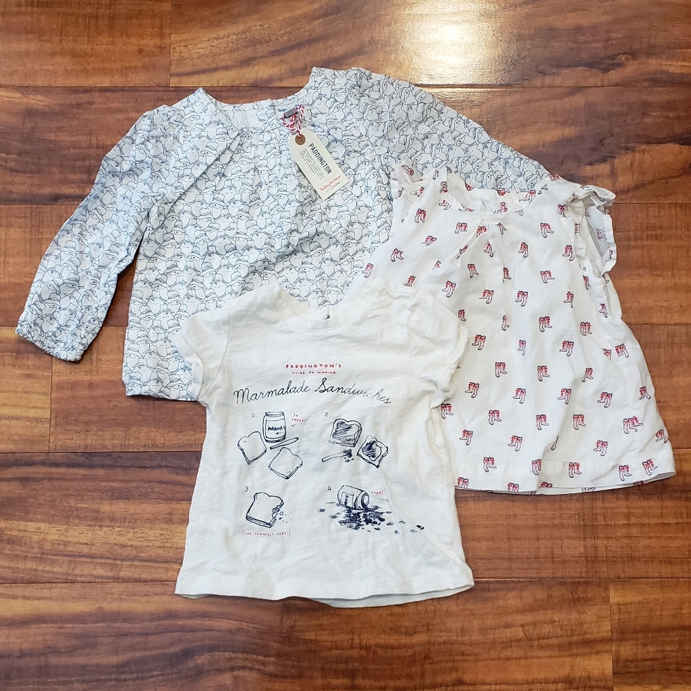 GAP Baby NWT/NWOT 18-24 months set of three tops from Paddington Bear Collection